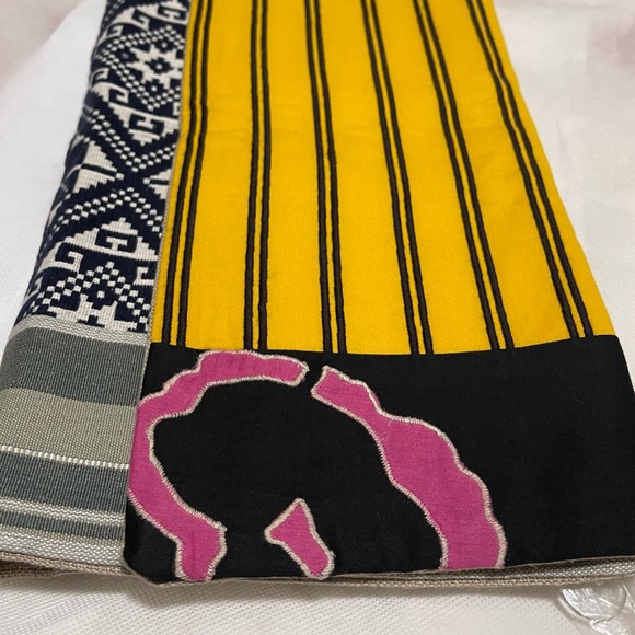 New Pottery Barn Pauline Boyd Nightstorm Stripe Patchwork Lumbar Pillow, 16X26” - Picture 12 of 15